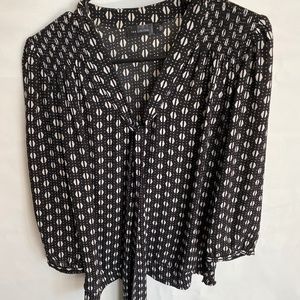 "The Limited" Black and White Blouse